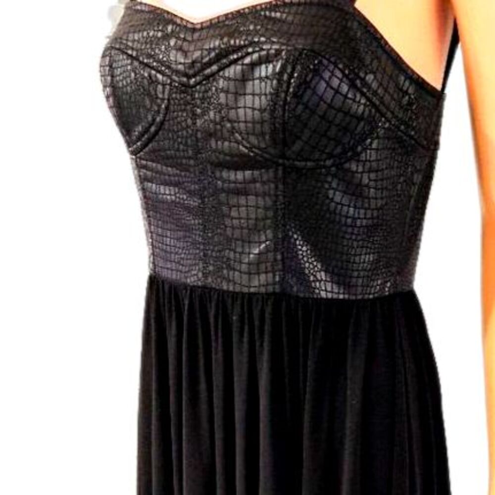 Muse Boston Proper Elegant Black Midi Dress Size 6